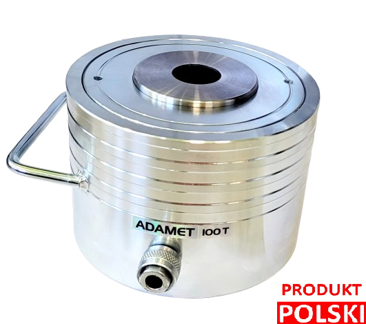 100 ton siłownik przelotowy